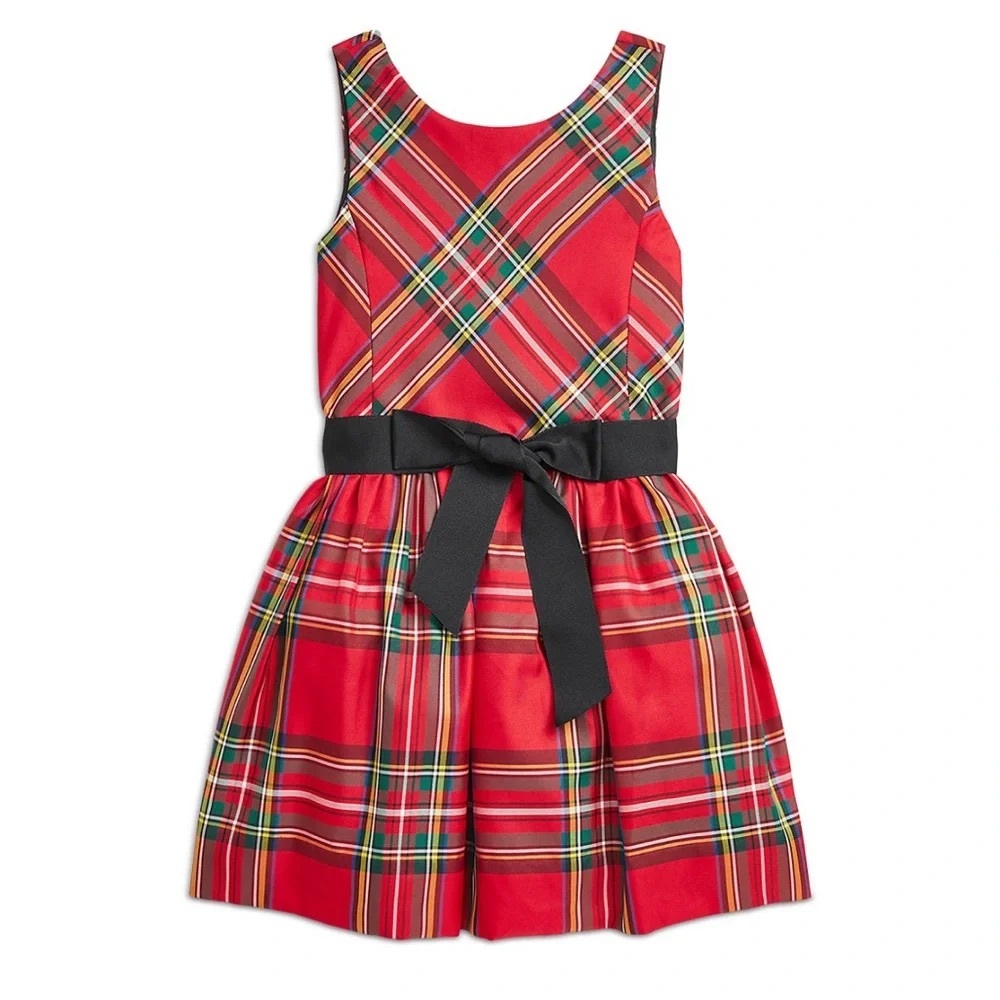 Polo Ralph Lauren Toddler Girls Red Plaid Holiday Dress